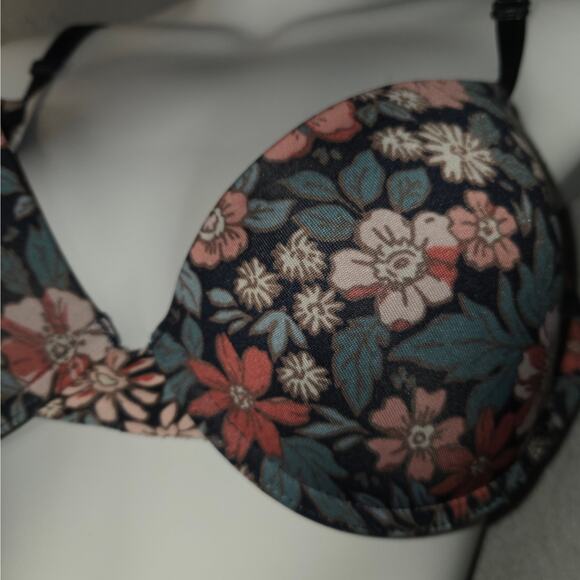 Chinese Laundry Los Angeles 36C Floral Bra Back Closure Padded - Picture 2 of 8